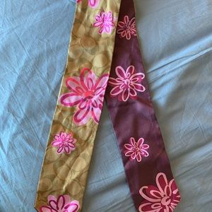 Skinny Silk Coach Scarf